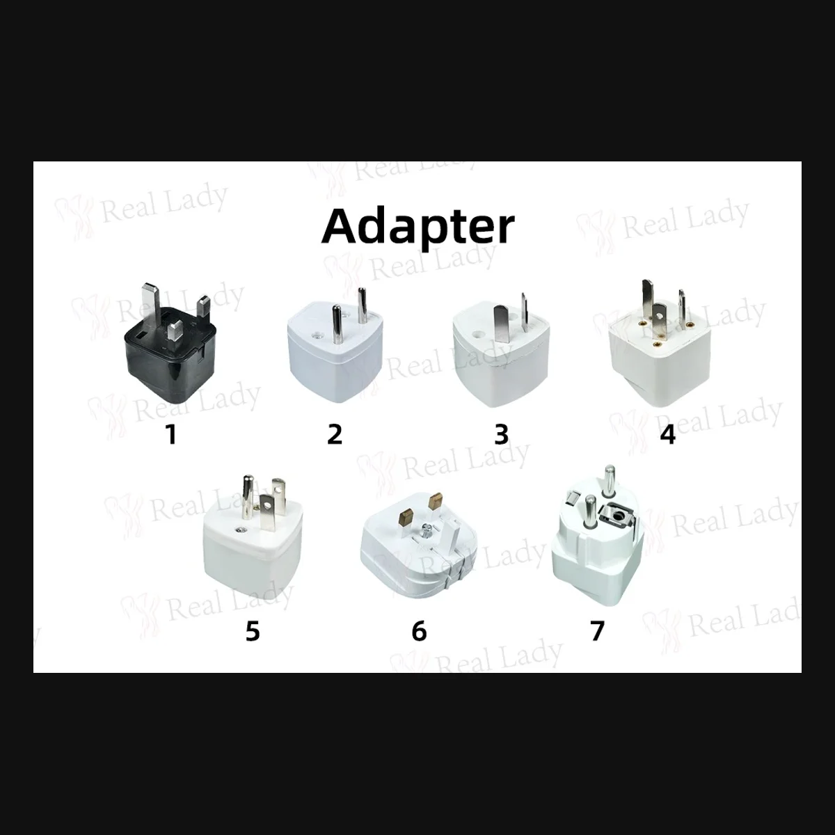 Producentens oversigt over strømstik til motorfunktioner. Illustrationen fastlægger ikke netop din adapter eller en sikkerhedsgodkendelse. Foto: Real Lady.